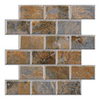 PVC Subway Tiles Peel and Stick Waterproof Splashback Wallpaper
