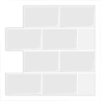 PVC Subway Tiles Peel and Stick Waterproof Splashback Wallpaper