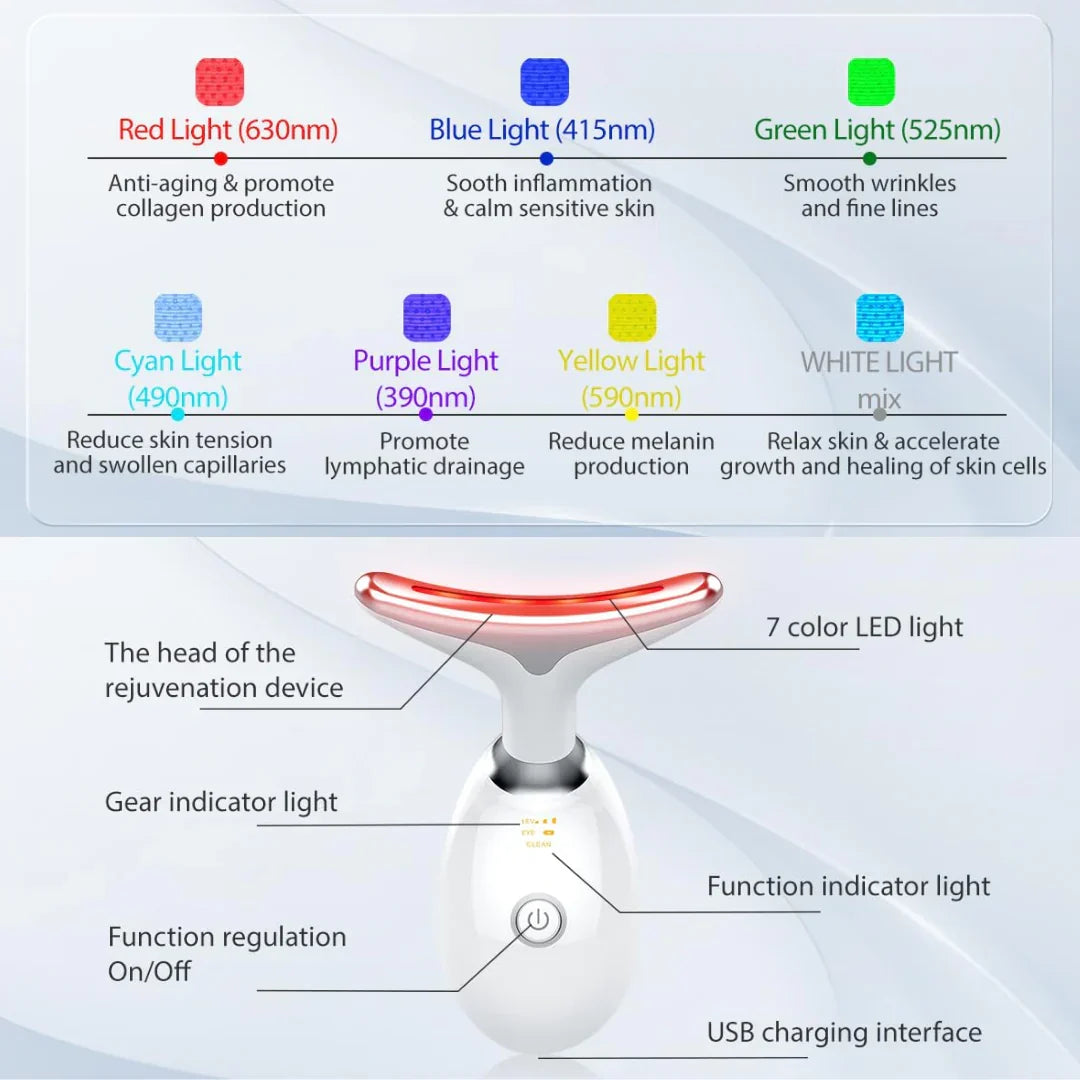 RadiantGlow 7-Colour LED Face Mask