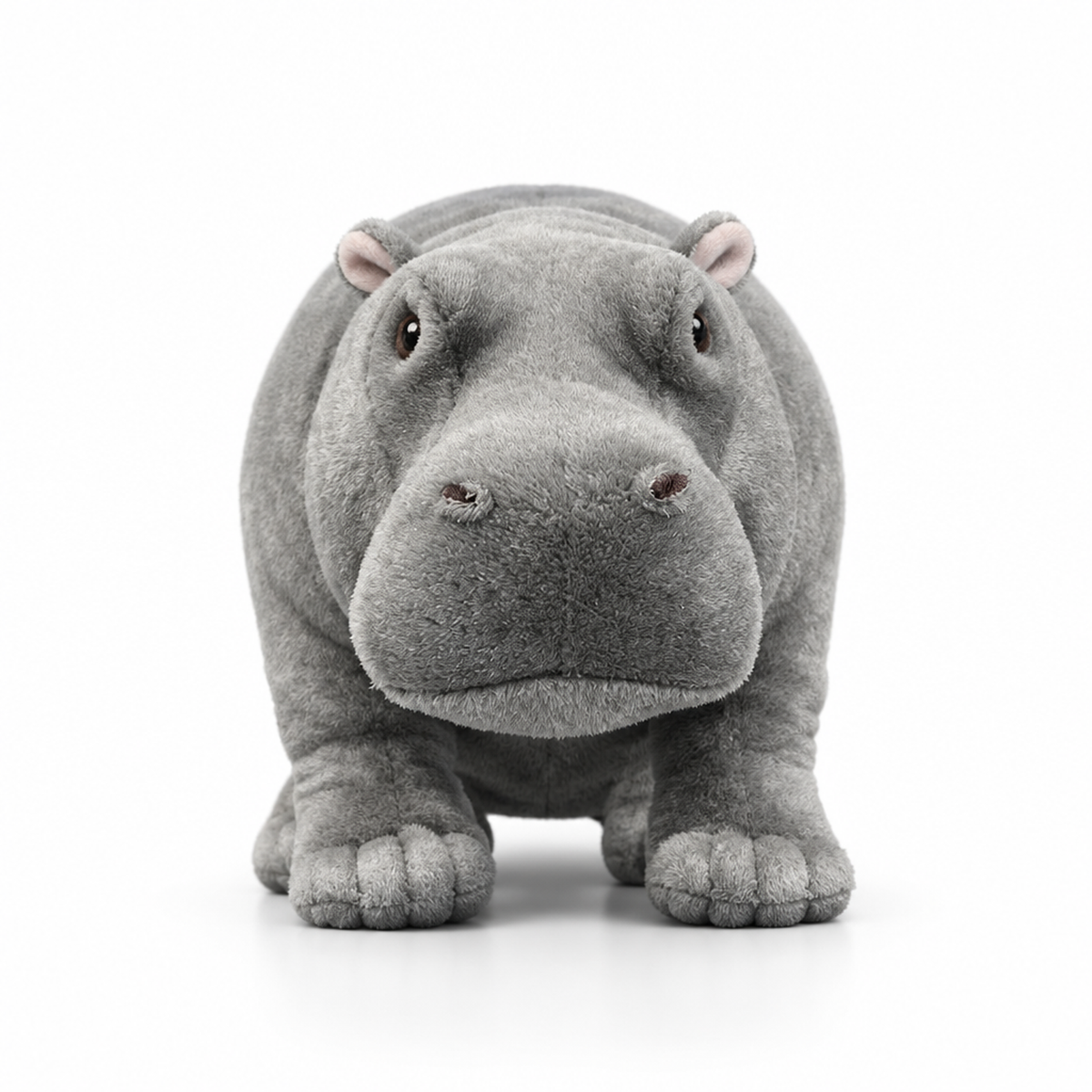 Realistic Hippo Plush Toy – Soft Lifelike Stuffed Animal, 3+ Years