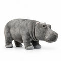 Realistic Hippo Plush Toy – Soft Lifelike Stuffed Animal, 3+ Years