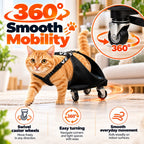 Rear Leg Pet Wheelchair for Cats & Small Dogs – Mobility Support for Weak Hind Legs & Daily Walking