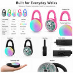 Rechargeable Clip-On LED Dog Safety Light for Night Walks – Keeps Pets Visible During Evening Walks, Jogging & Outdoor A