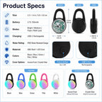 Rechargeable Clip-On LED Dog Safety Light for Night Walks – Keeps Pets Visible During Evening Walks, Jogging & Outdoor A