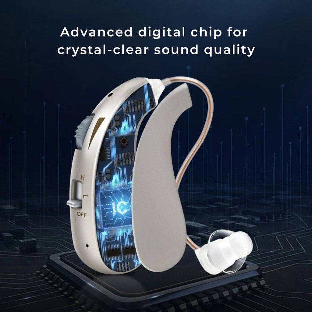 Rechargeable Digital Hearing Amplifier for Clear Sound – Comfortable for Adults and Seniors