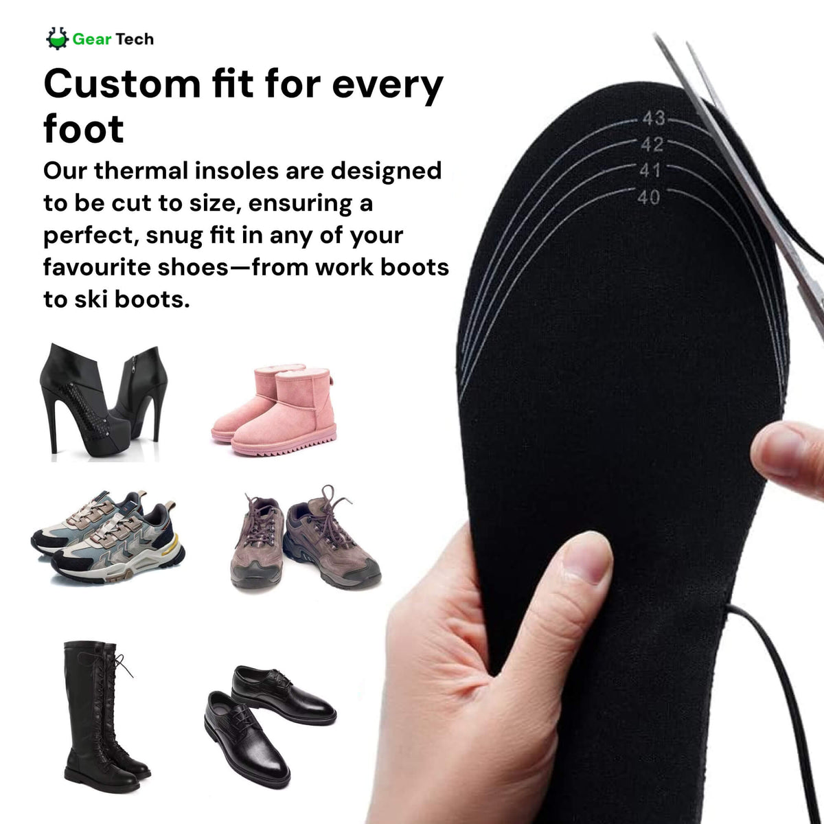 Boneroshop | Rechargeable Heated Insoles UK – Best Thermal Shoe Inserts for Boots, Work Boots & Everyday Winter Comfort