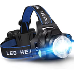 Rechargeable Waterproof Zoomable LED Head Torch