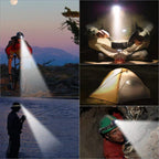 Rechargeable Waterproof Zoomable LED Head Torch