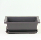 Rectangular Plant Pot with Saucer for Garden and Balcony