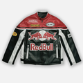 Red Bull Vintage Racing Leather Jacket – Unisex – Retro
