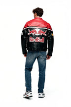Red Bull Vintage Racing Leather Jacket – Unisex – Retro