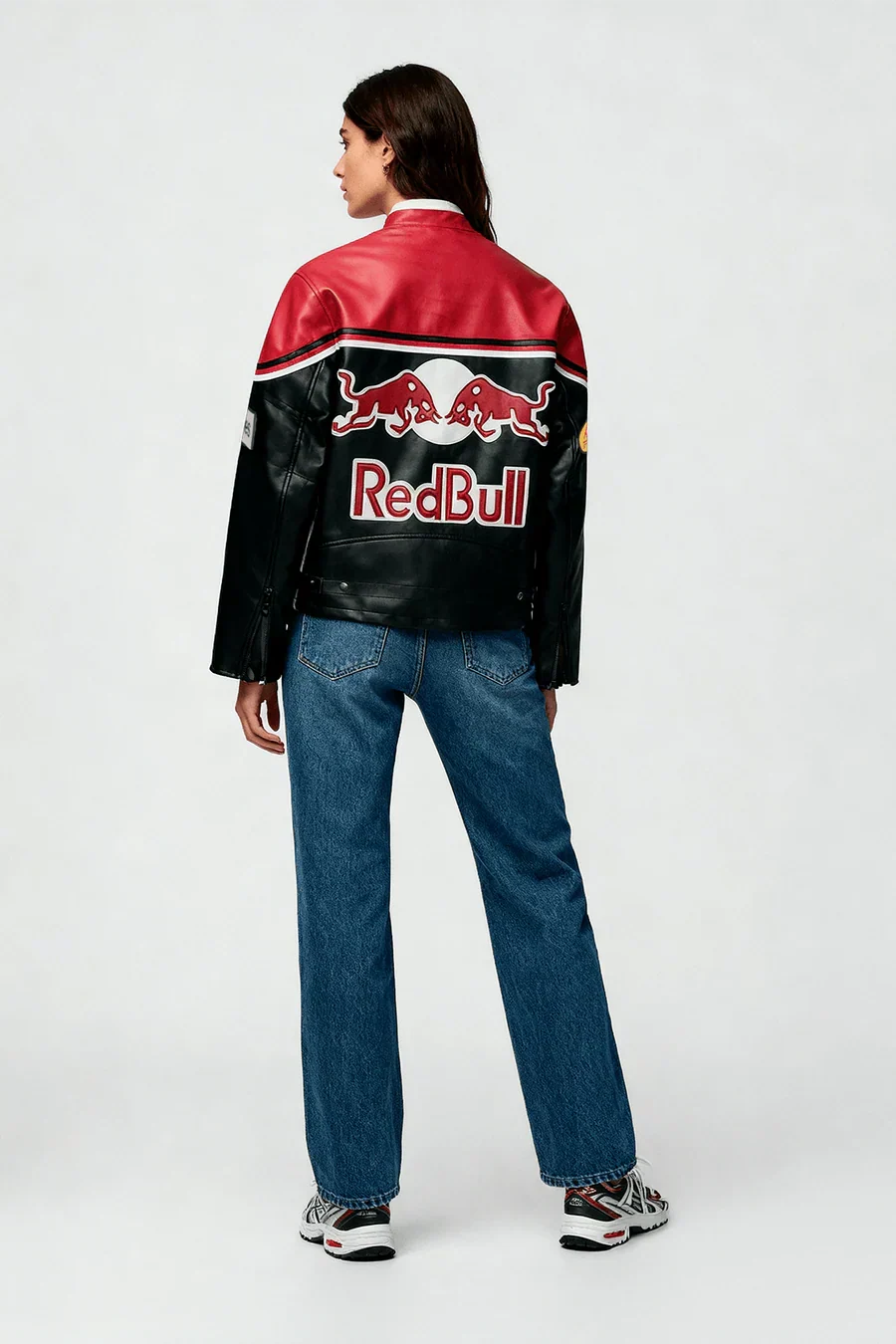 Red Bull Vintage Racing Leather Jacket – Unisex – Retro