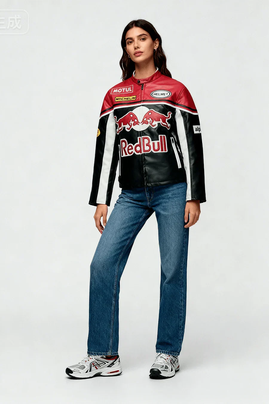 Red Bull Vintage Racing Leather Jacket – Unisex – Retro