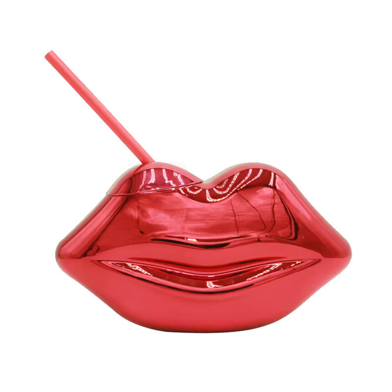 Red lip water cup – romantic bar party gift