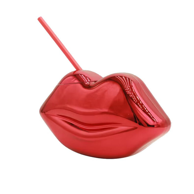 Red lip water cup – romantic bar party gift