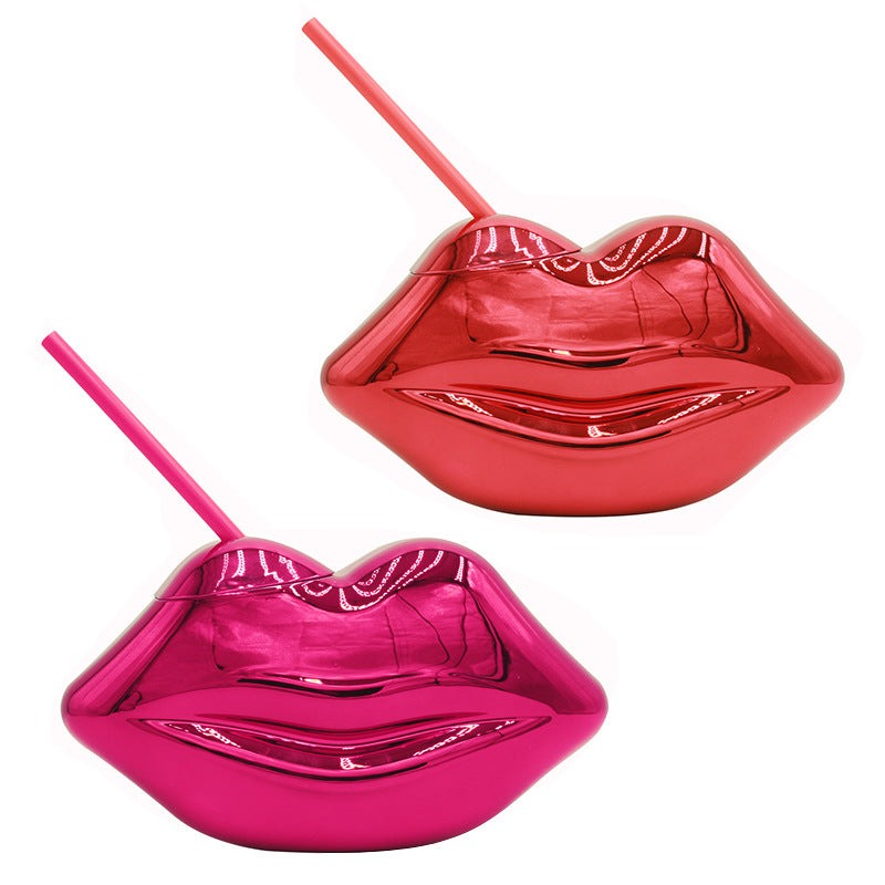 Red lip water cup – romantic bar party gift