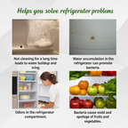 Refrigerator Cleaning Brush | Odour Removal | Flexible Drain Cleaning | Easy & Hygienic | Frostea