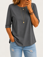 Relaxed Everyday Half-Sleeve Tee for Women