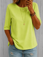 Relaxed Everyday Half-Sleeve Tee for Women