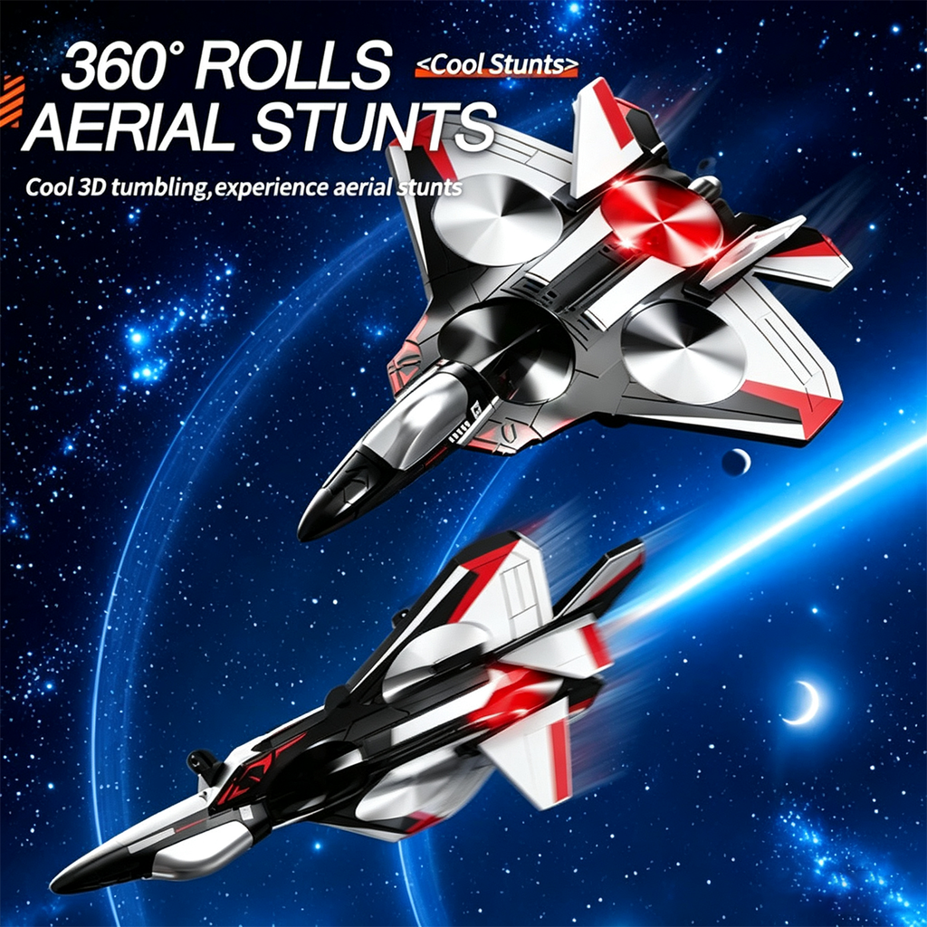 Remote Control Flying Toy | 360° Loops & LED Lights | Shock-Resistant | JetGlow