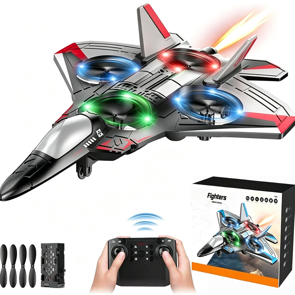 Remote Control Flying Toy | 360° Loops & LED Lights | Shock-Resistant | JetGlow