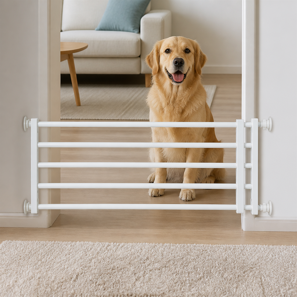 Retractable Dog Gate Without Drilling (Adjustable Width)