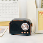 Retro Bluetooth Speaker in Vintage Radio Design with Wireless Sound System