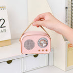 Retro Bluetooth Speaker in Vintage Radio Design with Wireless Sound System