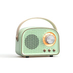 Retro Bluetooth Speaker in Vintage Radio Design with Wireless Sound System