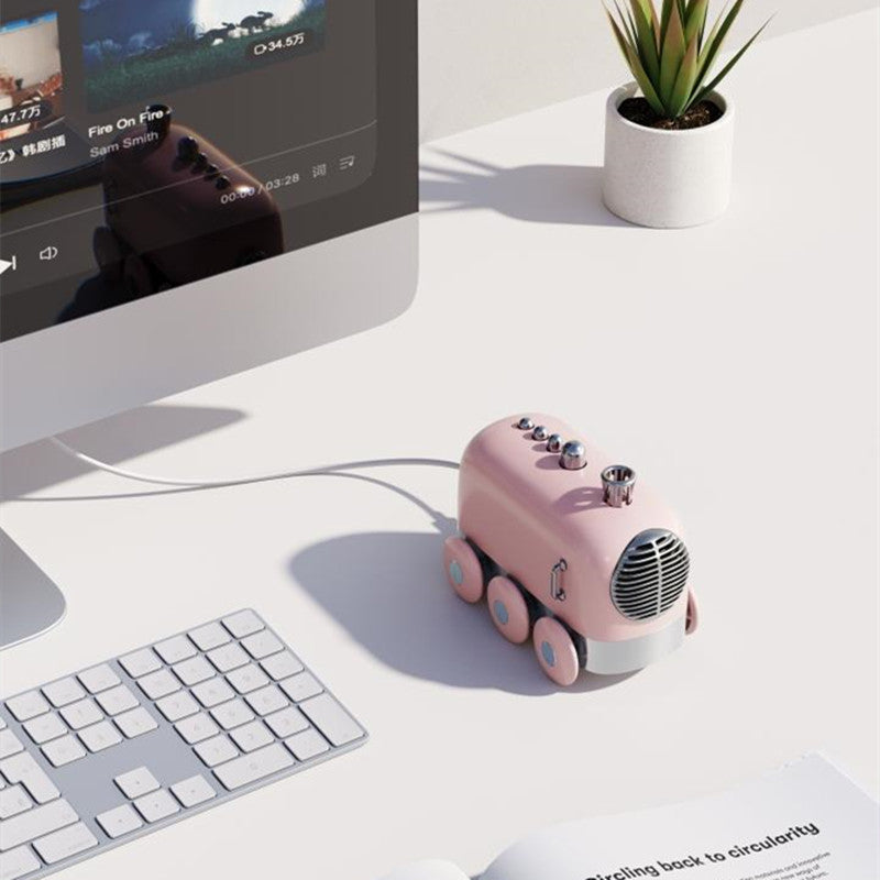 Retro Bluetooth Speaker with Wireless High-Quality Sound – Mini Train Design