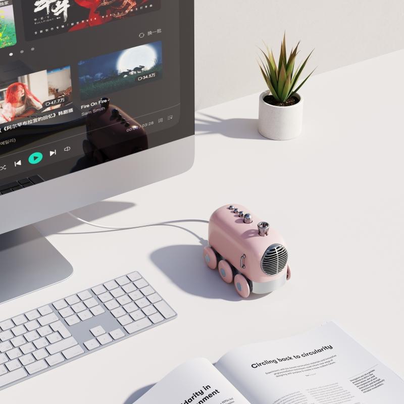 Retro Bluetooth Speaker with Wireless High-Quality Sound – Mini Train Design