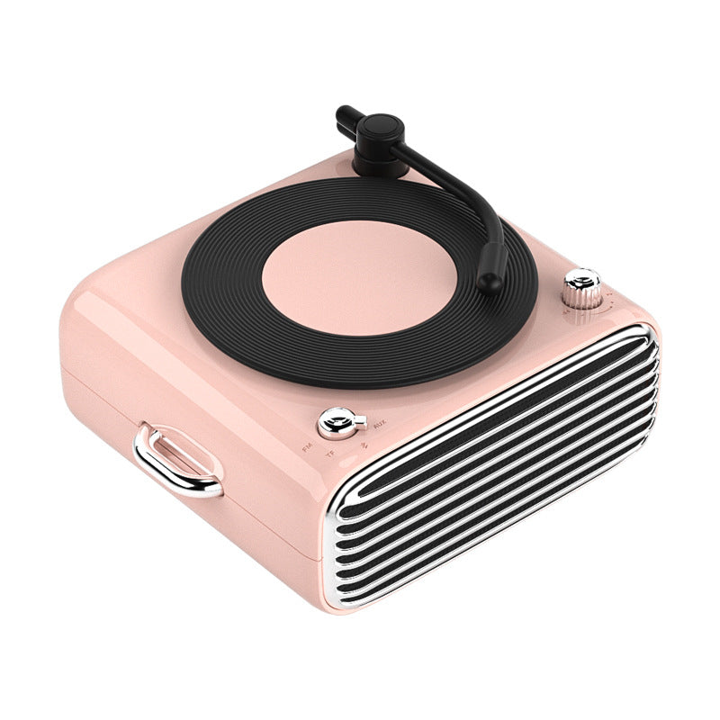 Retro Bluetooth Speaker with FM Radio & Air Freshener for Home & Office