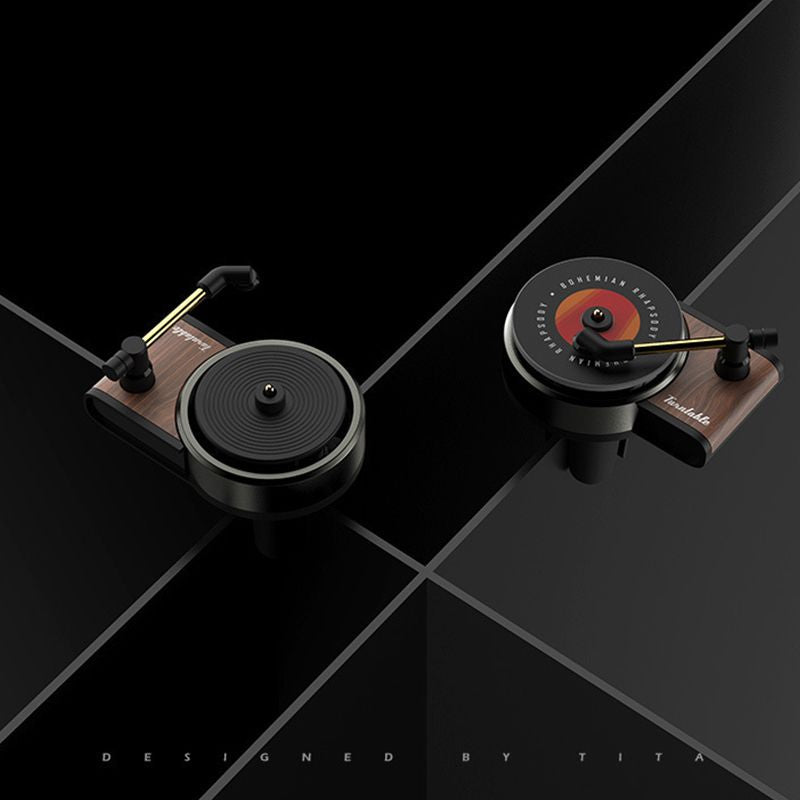 Retro Record Player Car Aromatherapy Diffuser