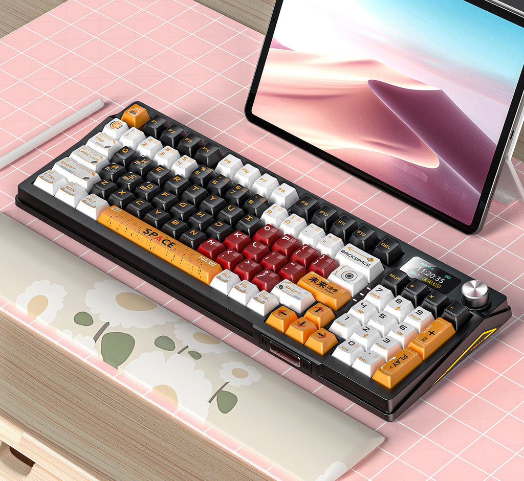 Retro Space-Themed Keyboard