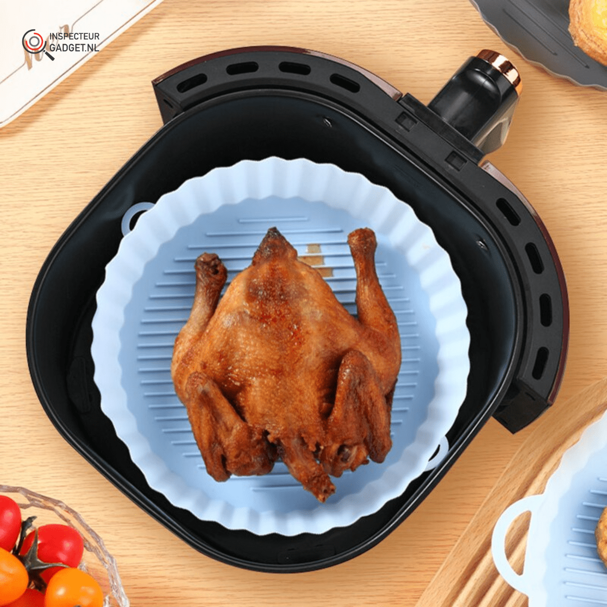 Reusable Silicone Air Fryer Basket – Fat-Free, Clean Cooking