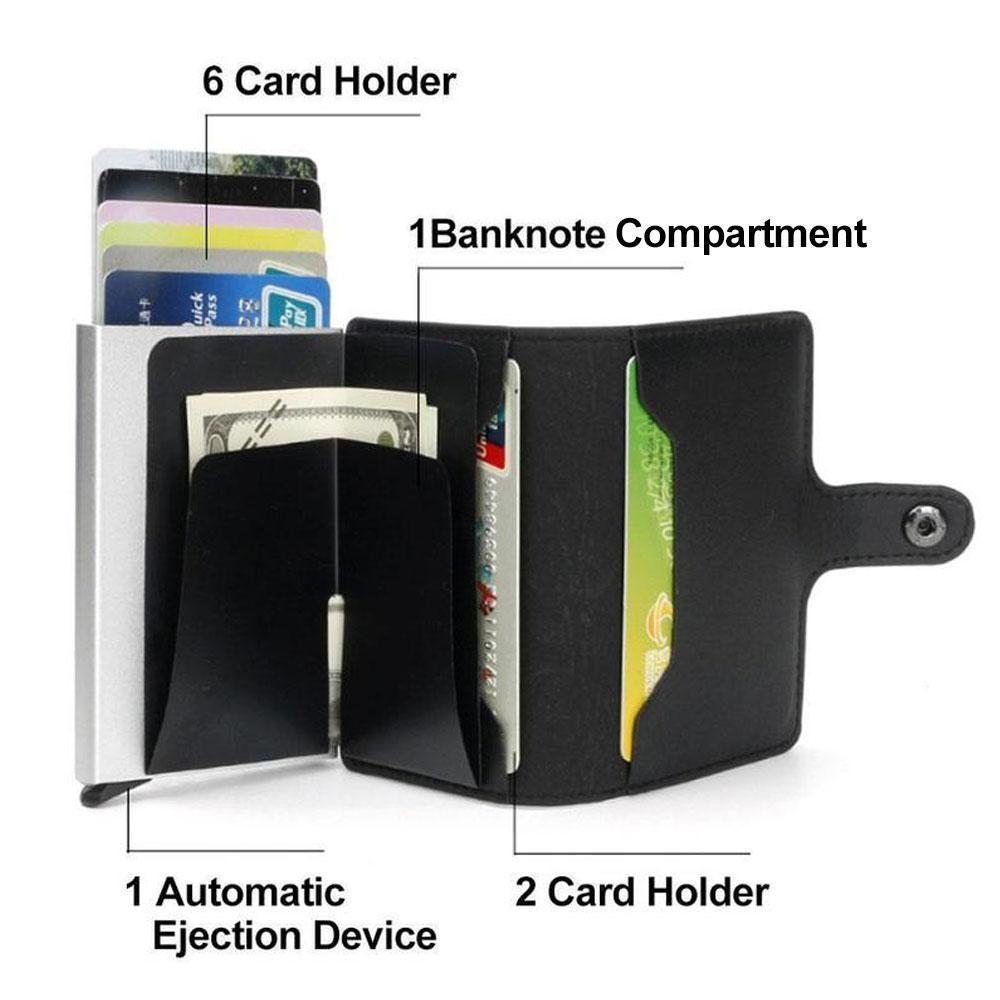 RFID-Blocking Card Holder with Auto-Eject
