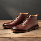 Robbin – Hand-Finished Full-Grain Leather Ankle Boots for Men