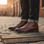 Robbin – Hand-Finished Full-Grain Leather Ankle Boots for Men