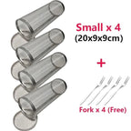 Rotating BBQ Basket – Stainless Steel for Even Cooking