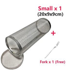 Rotating BBQ Basket – Stainless Steel for Even Cooking