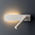 Rotating LED wall reading light | Swivelling spotlight | 2 switches metal | Bedspark