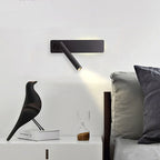 Rotating LED wall reading light | Swivelling spotlight | 2 switches metal | Bedspark