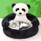 Round Cuddly Cat Bed for Cosy Sleep