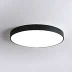 Round LED Flush Mount Light Nordic Style Metallic Bedroom