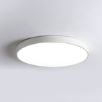 Round LED Flush Mount Light Nordic Style Metallic Bedroom