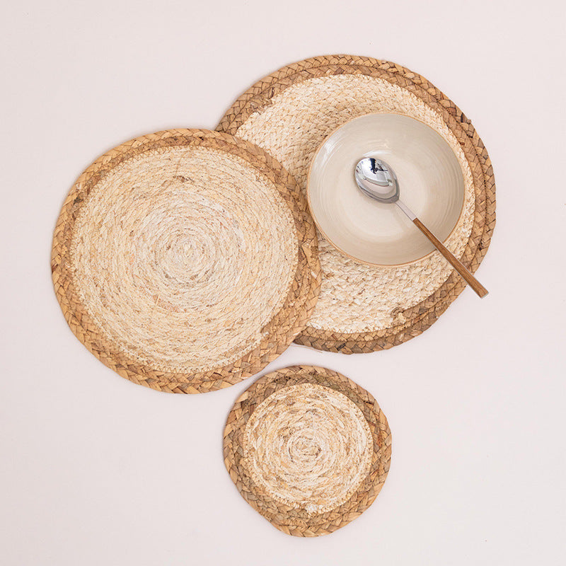 Rustic Round Woven Coasters