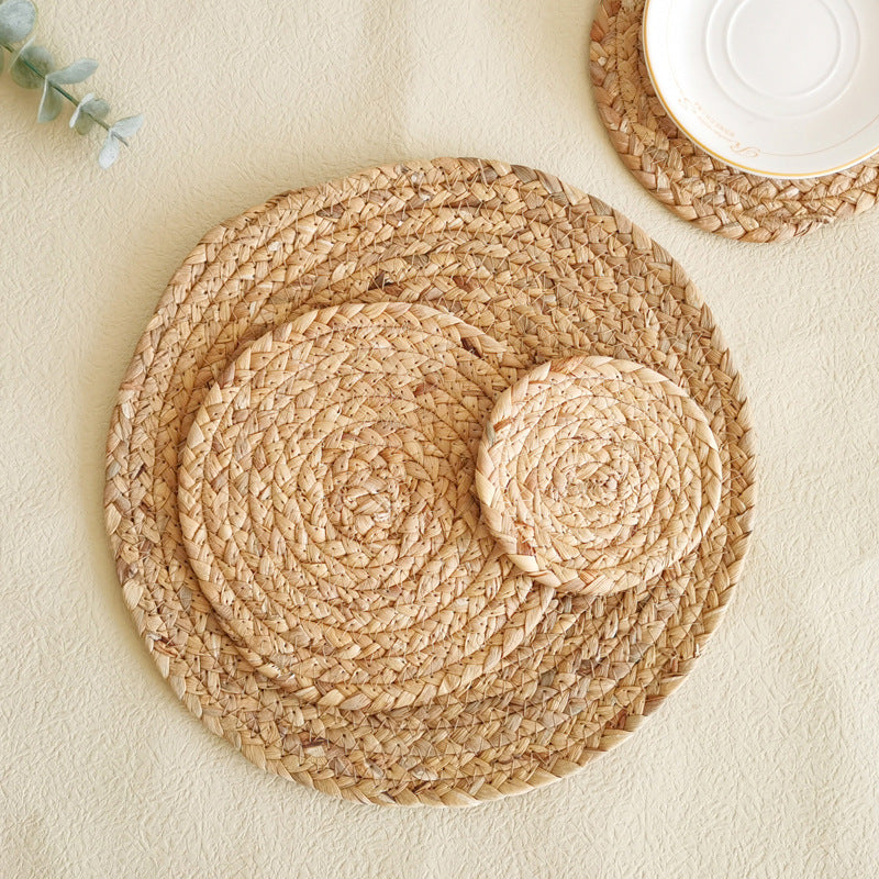 Rustic Round Woven Coasters