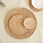 Rustic Round Woven Coasters