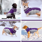 SafeWalk Winter Harness Jacket – Waterproof Dog Jacket with Reflective Strips and Fleece Lining