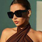 Saint Véda Oversize Sunglasses With UV-Blocking Lenses In Acetate